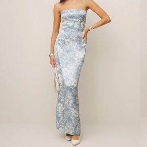 Reformation Frankie Silk Dress